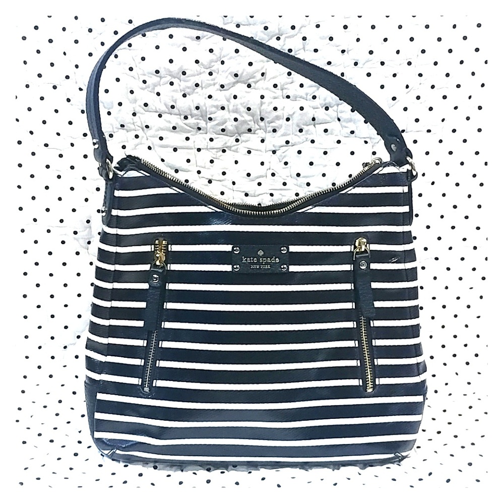 SALE! Kate Spade Blue and White Striped Purse